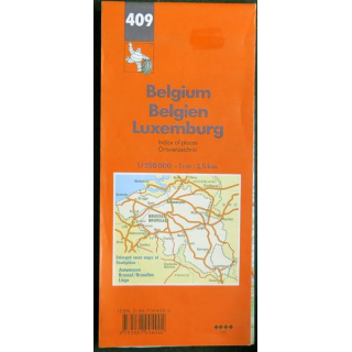 Carte belgique Luxembourg 1/350000° n°409