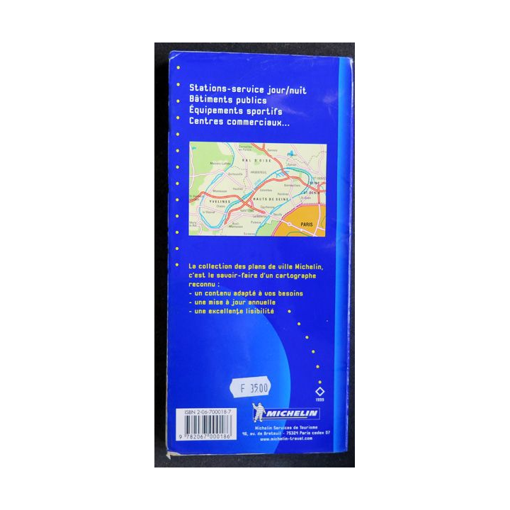 Plan et Index de la Banlieue de Paris Nord-Ouest  carte 1/15000° n° 18