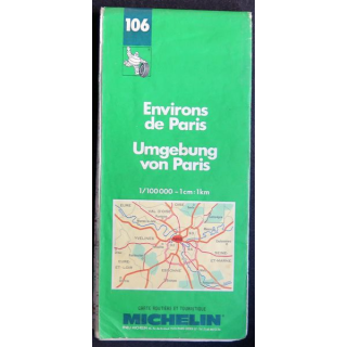 Carte des Environs de Paris 1/100000° n° 106