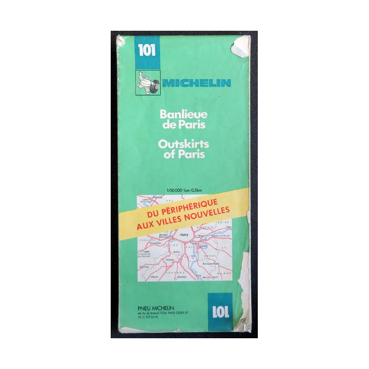 Carte de la Banlieue de Paris 1/50 000° n° 101