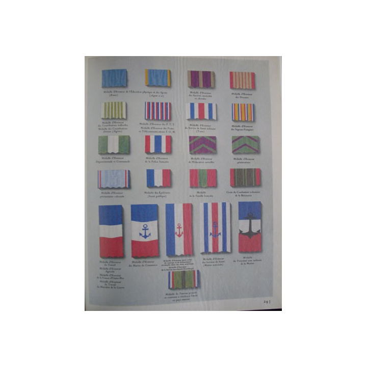 DÉCORATIONS OFFICIELLES FRANÇAISES 1956 (MONNAIE DE PARIS)
