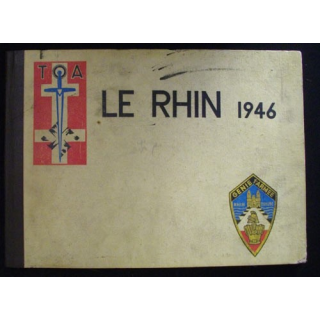LE RHIN 1946 Génie 1°armée  troupes d'occupation en Allemagne 