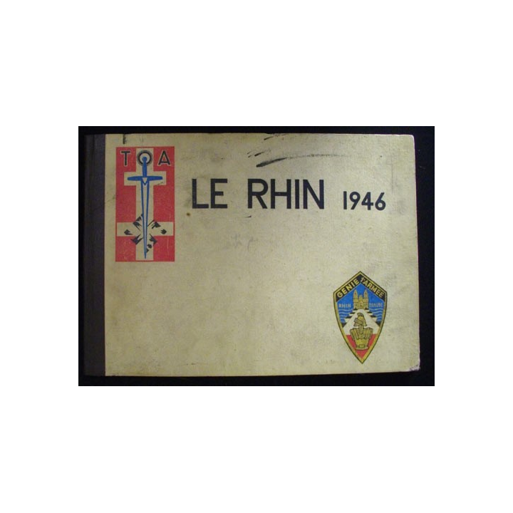 LE RHIN 1946 Génie 1°armée  troupes d'occupation en Allemagne 