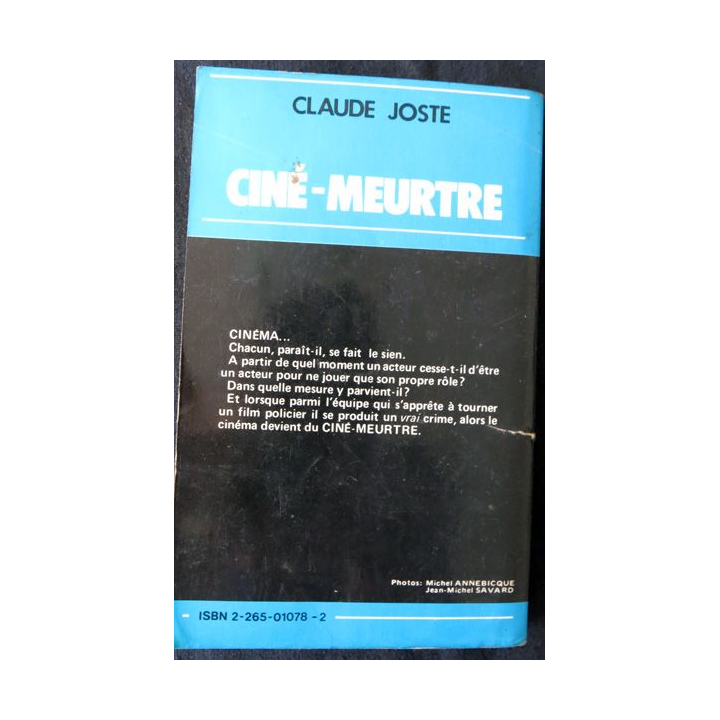 Ciné-meurtres de Claude Joste aux éditions Fleuve Noir