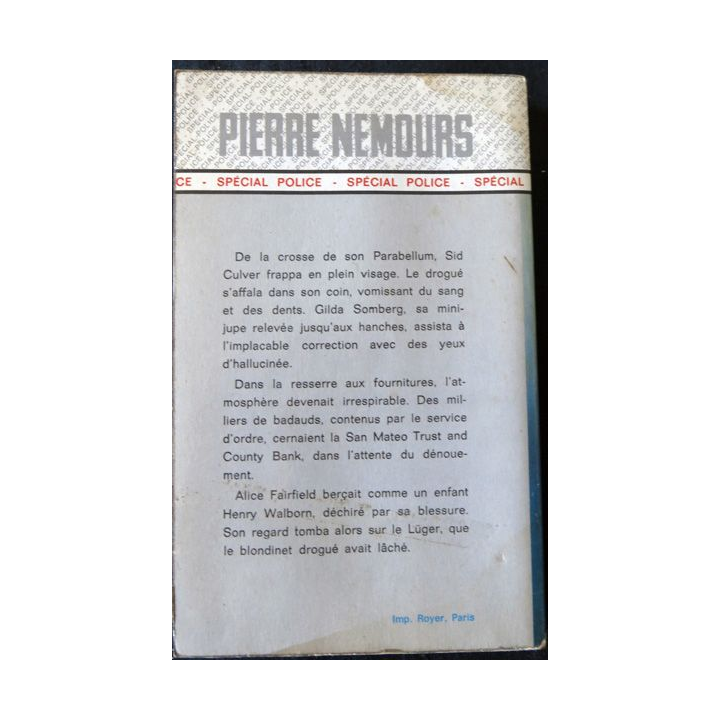La longue nuit d'Alice Fairfield de Pierre Nemours aux éditions Fleuve Noir