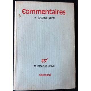Commentaires de Jacques Borel aux éditions Gallimard