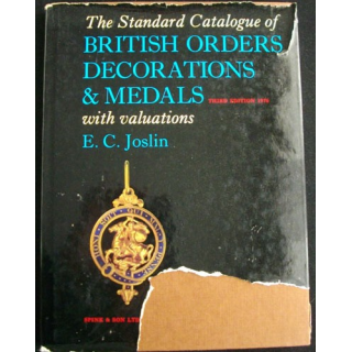 Livre illustré  sur les ordres et décorations britanniques E.C.Joslin