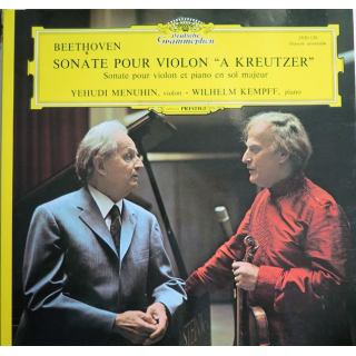 DISQUE 33 TOURS : Beethoven sonate pour violon "A Kreutzer"  Yehudi Menuhin et Wilhem Kempff