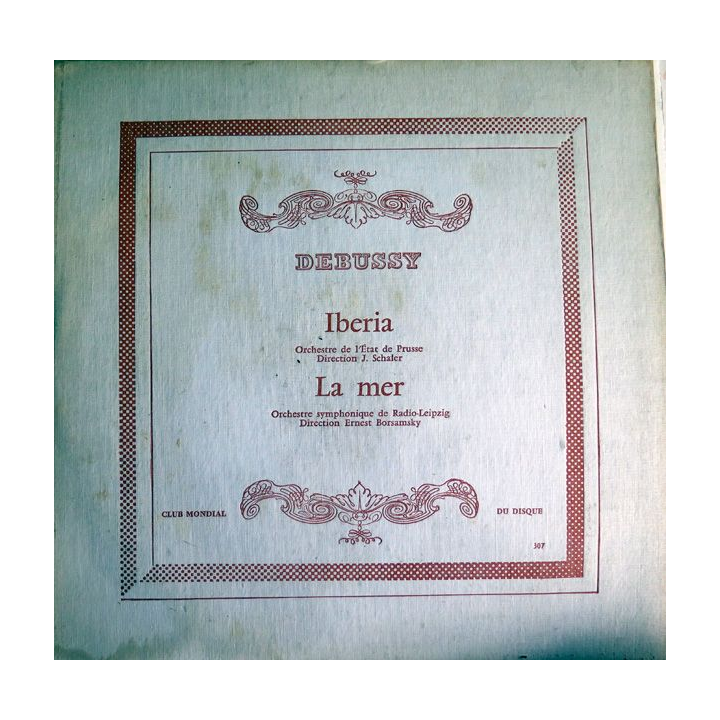 Disque 33 Tours de Debussy Iberia et La mer