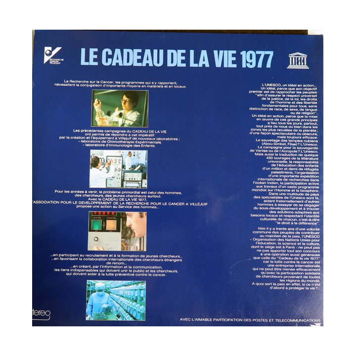 Disque 33 Tours Le Cadeau de la Vie 1977
