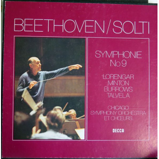 Coffret de deux disques  33 Tours de Beethoven / Solti symphonie n° 9