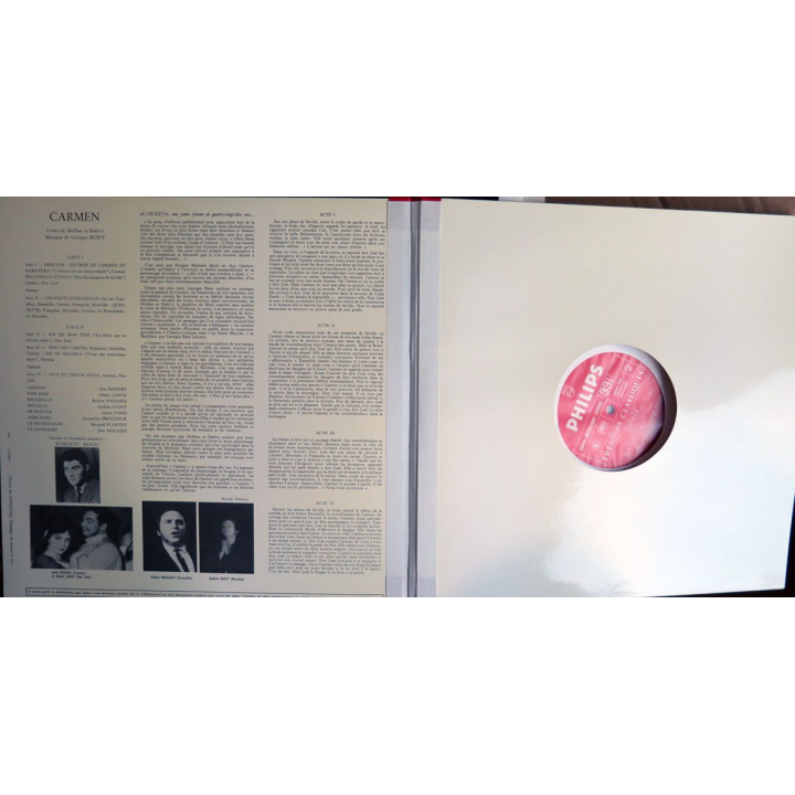 Disque 33 Tours Carmen de Georges Bizet