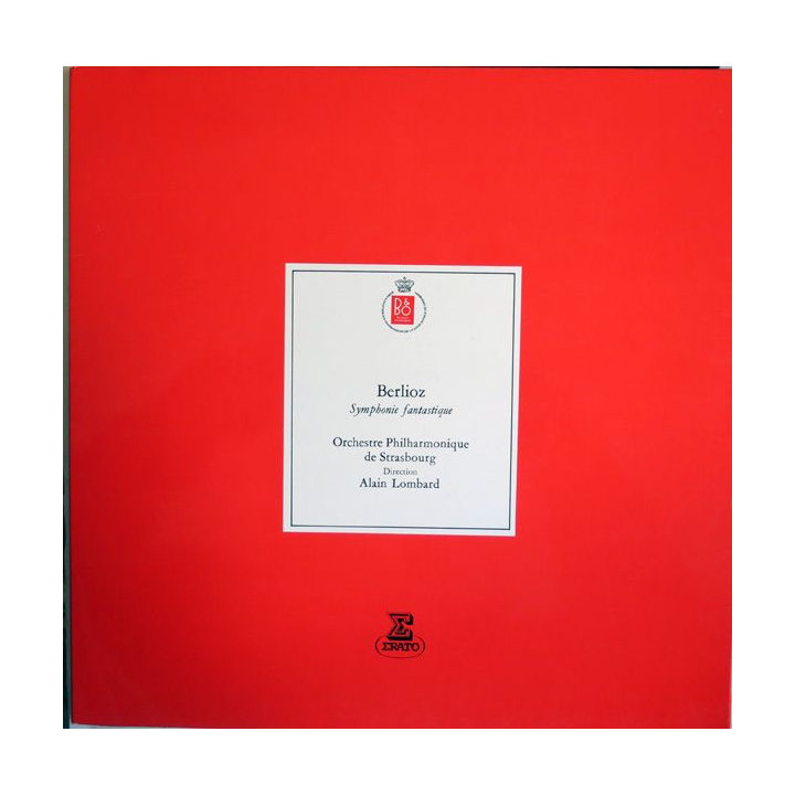 Disque 33 Tours Berlioz Symphonie fantatique Orchestre philarmonique de Strasbourg Avec Alain Lombard