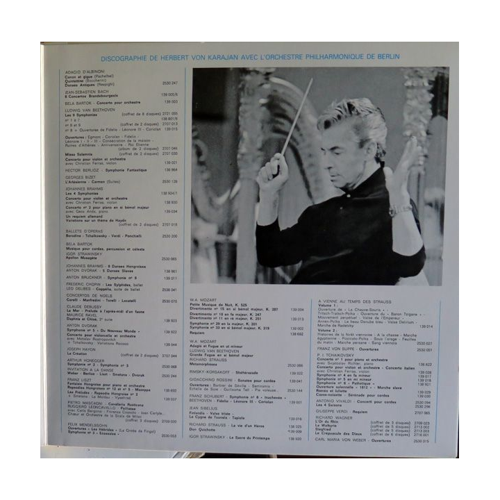 Disque 33 Tours Georges Bizet Carmen l'Arlésienne Herbert Von Karajan