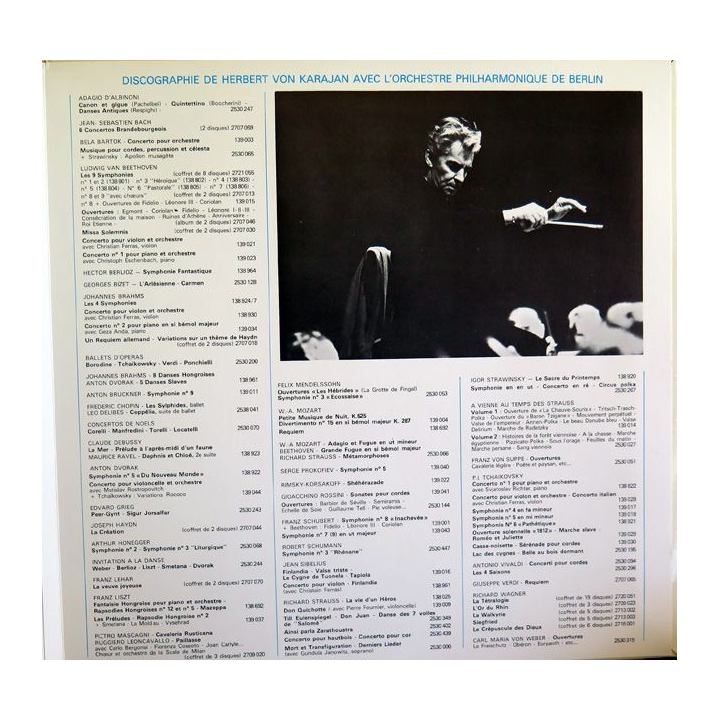 Disque 33 Tours Invitation à la danse avec herbert Von karajan