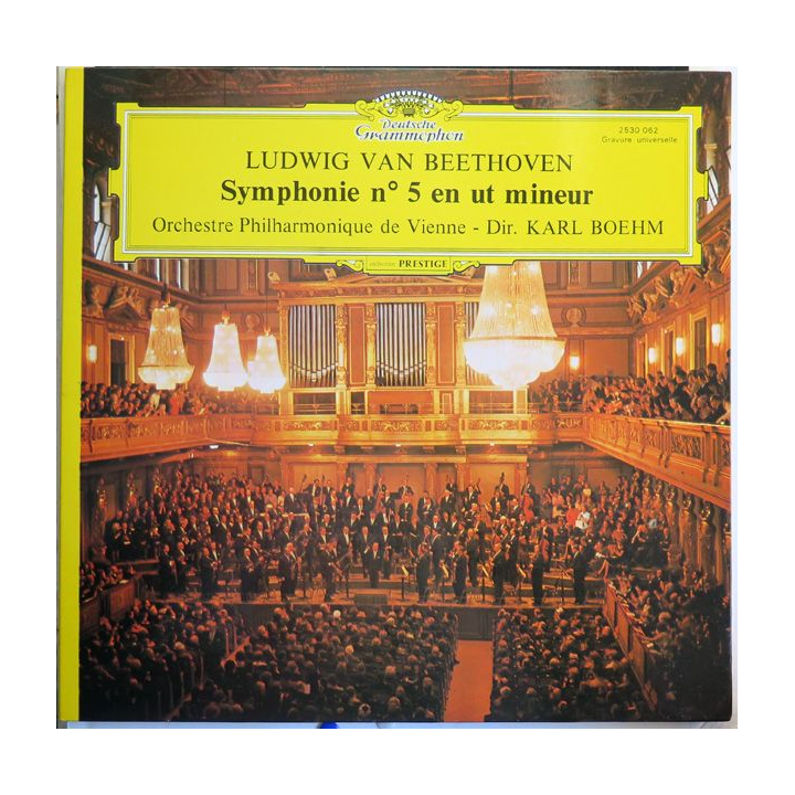 Disque 33 Tours Ludwig van Beethoven Symphonie n° 5 en ut mineur Karl Boehm