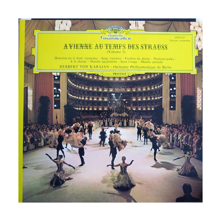Disque 33 Tours A Vienne au temps des Strauss volume 2 Herbert von Karajan