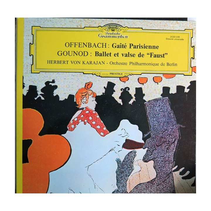 Disque 33 Tours Offenbach gaïté parisienne et Gounod ballet et valse de Faust Herbert von Karajan