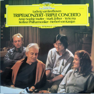 Disque 33 Tours Ludwig van Beethoven Tripelkonzert Triple concerto Herbert von Karajan