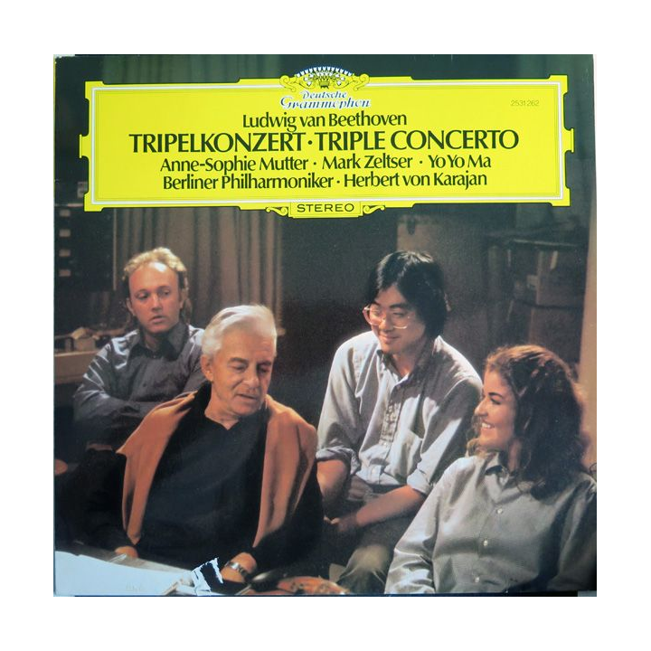 Disque 33 Tours Ludwig van Beethoven Tripelkonzert Triple concerto Herbert von Karajan