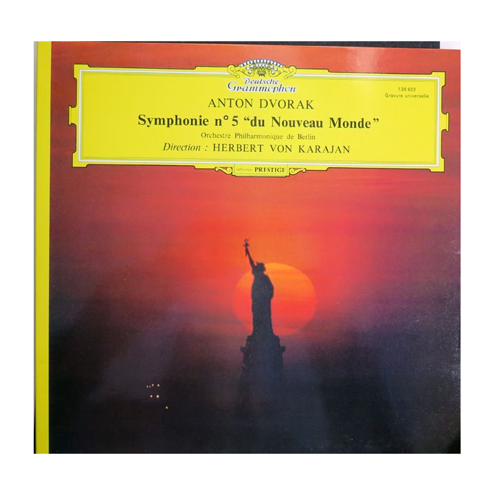 Disque 33 Tours Anton Dvorak Symphonie n° 5 Du Nouveau Monde Herbert von Karajan