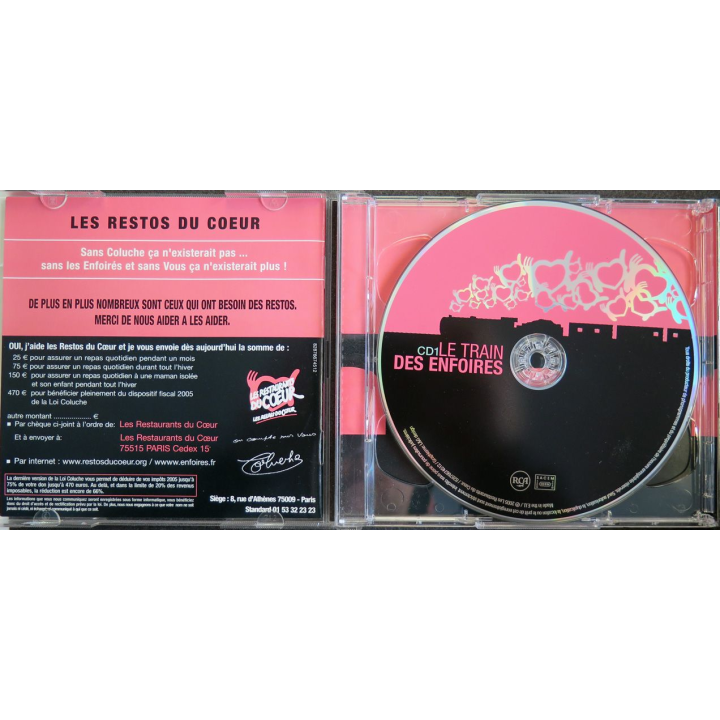 DISQUE CD Le train des Enfoirés 2 CD 