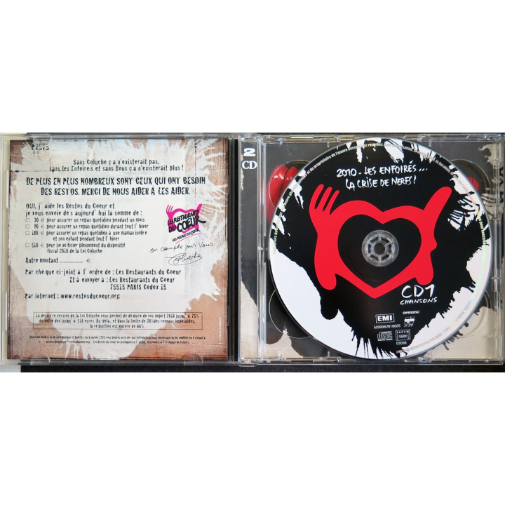 DISQUE CD Le train des Enfoirés 2 CD