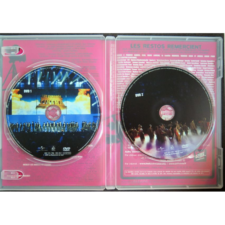 DVD : 2009 Les enfoirés font leur cinéma 2 DVD
