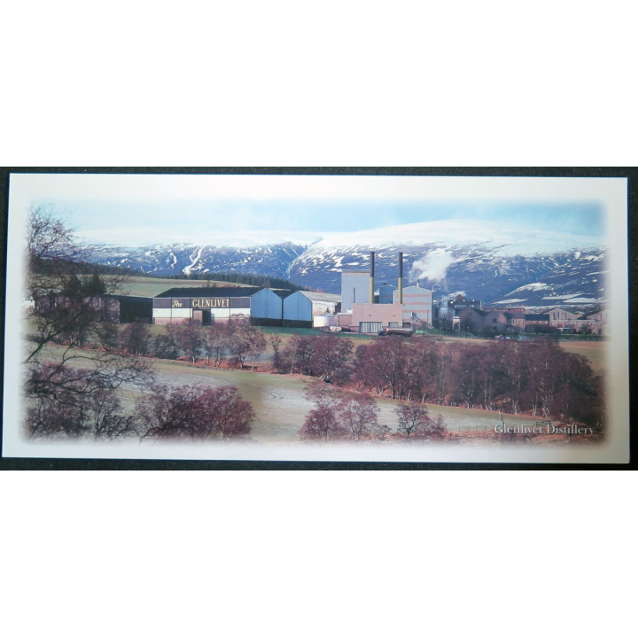 Carte postale Whisky Glenlivet Distillery 25 x 11,5 cm