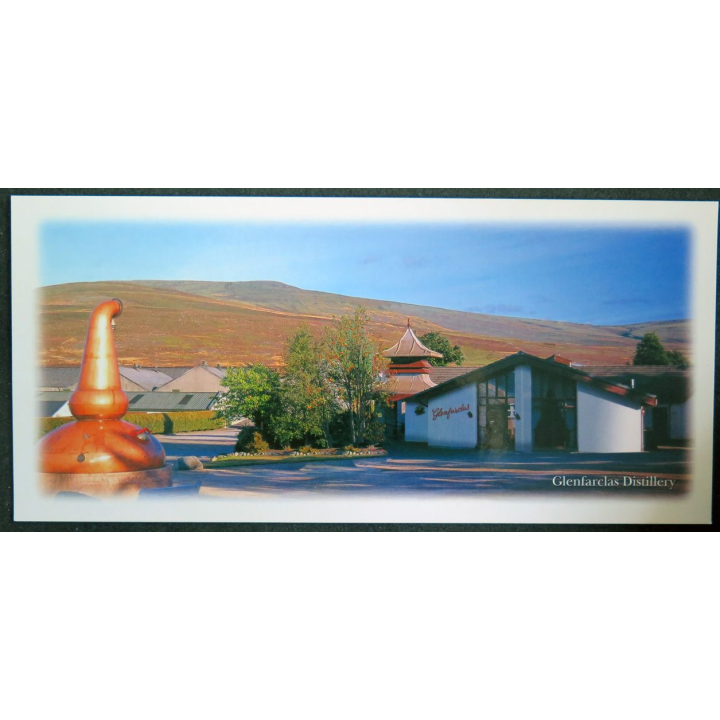 Carte postale Whisky Glenfarclas Distillery 25 x 11,5 cm