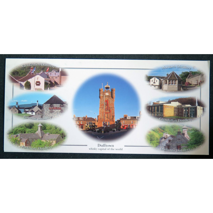 Carte postale de Dufftown Whisky capital of the world 25 x 11,5 cm