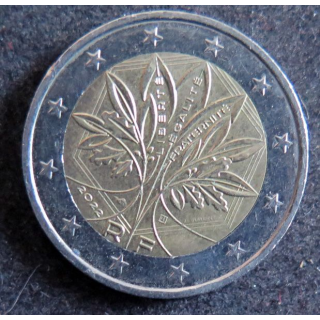 FRANCE : Pièce de 2 euros Liberté Égalité Fraternité 2022