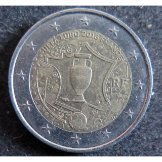 FRANCE : Pièce de 2 euros UEFA Euro 2016