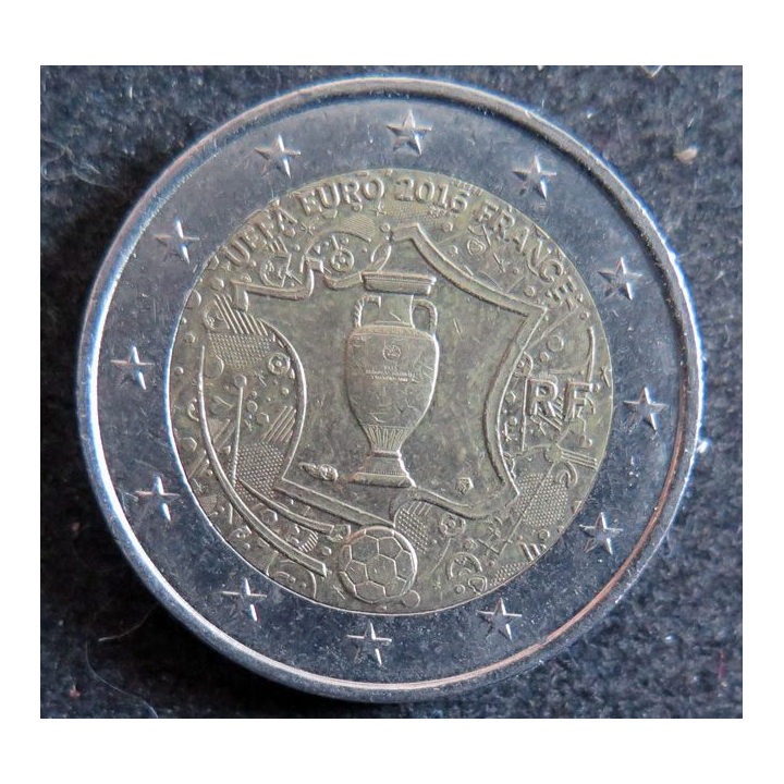 FRANCE : Pièce de 2 euros UEFA Euro 2016