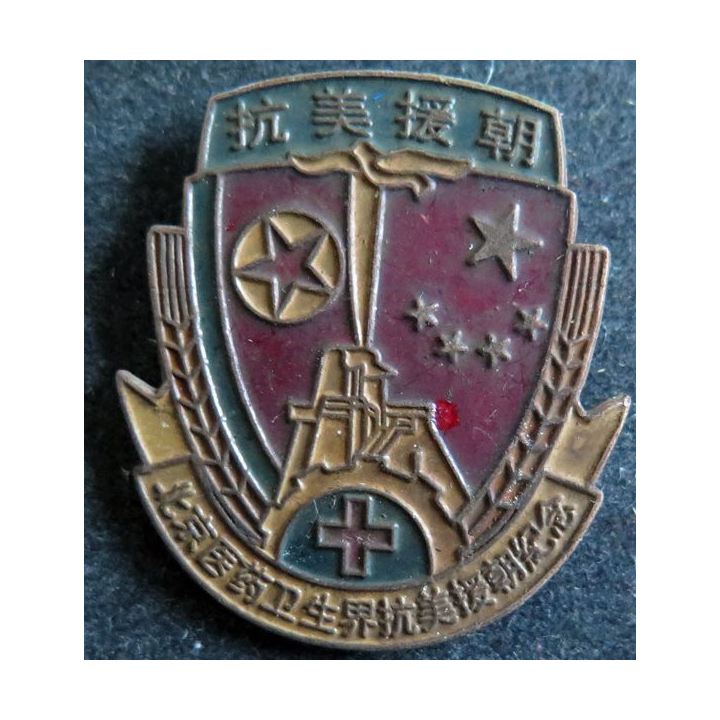 CHINE : insigne militaire chinois année 1940 - 1950