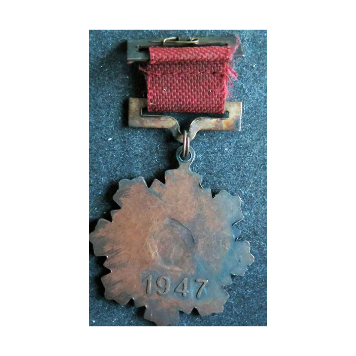 CHINE : médaille des forces démocratiques du Nord Est 1947 