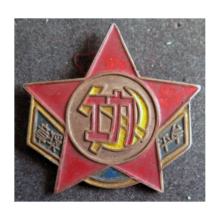 CHINE : insigne militaire chinois année 1940 - 1950