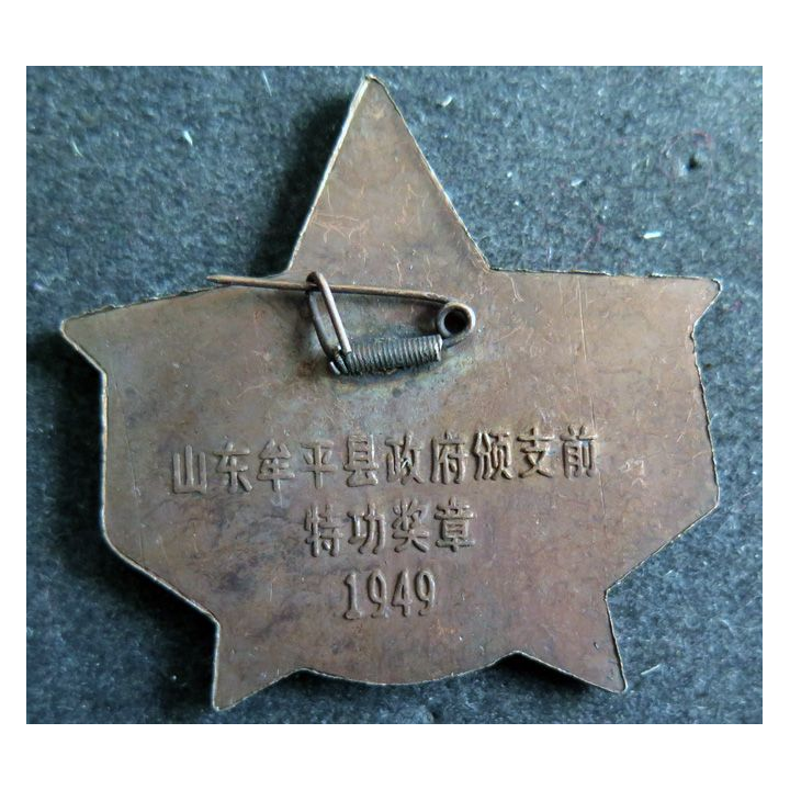 CHINE : insigne militaire chinois année 1940 - 1950