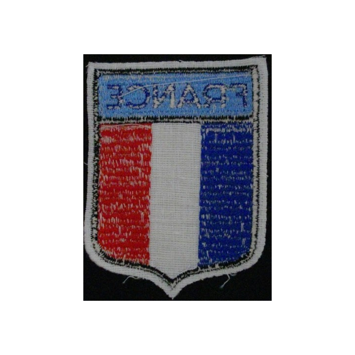INSIGNE DE MANCHE "FRANCE" SUR FOND BLEU CLAIR (PORTÉ PAR EIS)