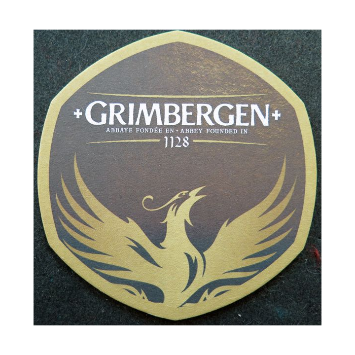 DESSOUS DE VERRE A BIÈRE Grimbergen 1128 de largeur 10 cm