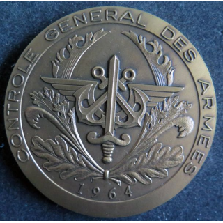 Médaille du contrôle général des armées CGA en bronze