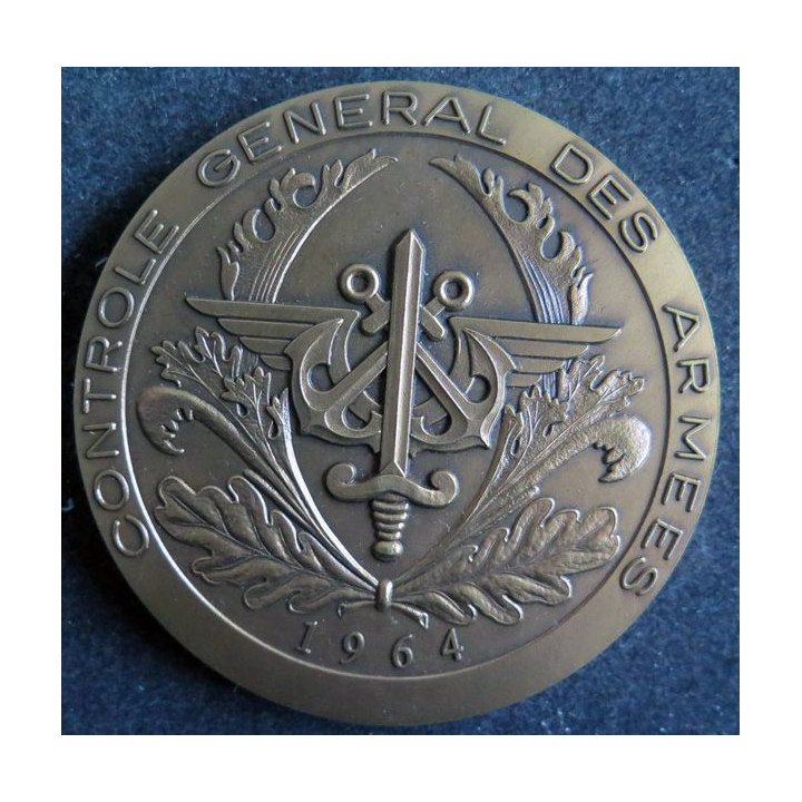 Médaille du contrôle général des armées CGA en bronze