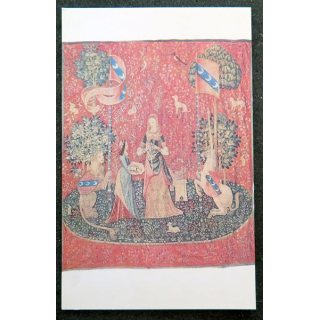 Carte postale tapisserie la dame à la licorne (L'odorat)