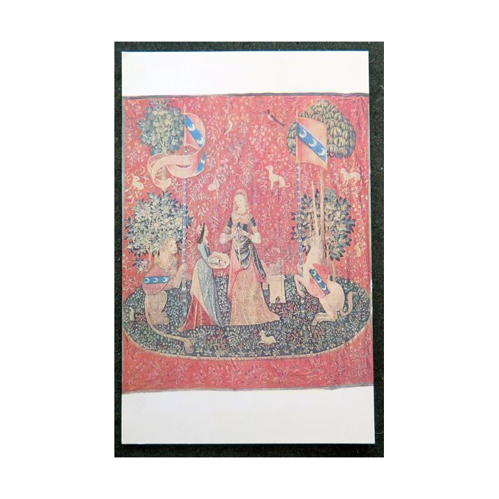 Carte postale tapisserie la dame à la licorne (L'odorat)