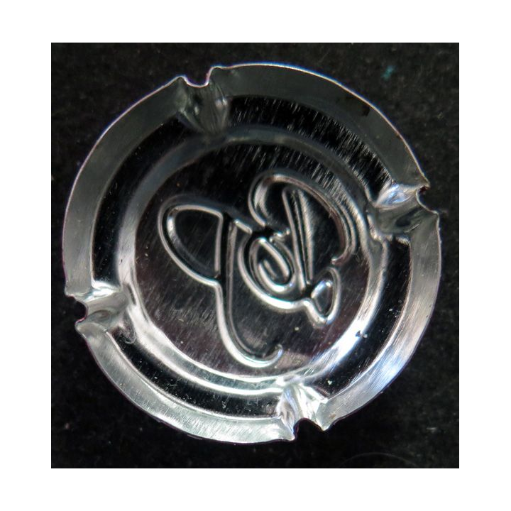 Capsule Muselet de bouteille de Champagne BERTHELOT-PIOT n° 10b Gris pâle et rouge
