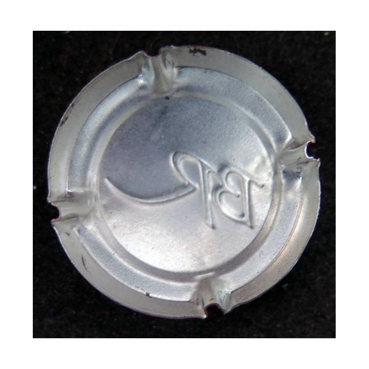 Capsule Muselet de bouteille de Champagne ROBERT Bernard n° 9g Crème, BR et ctr rouge