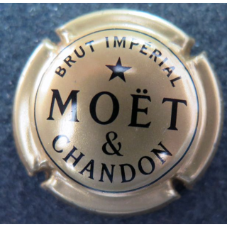 Capsule Muselet de bouteille de champagne MOET ET CHANDON n° 224 or foncé brut Impérial