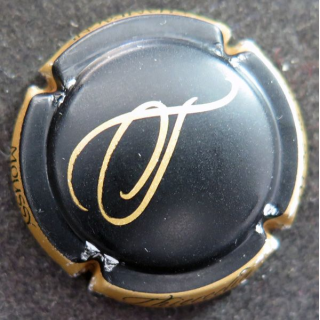 Capsule Muselet de bouteille de champagne THIERCELIN n° 2 Noir et Or