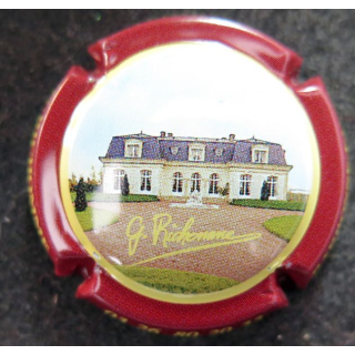 Capsule Muselet de bouteille de champagne RICHOMME G. n° 14d contour Bordeaux