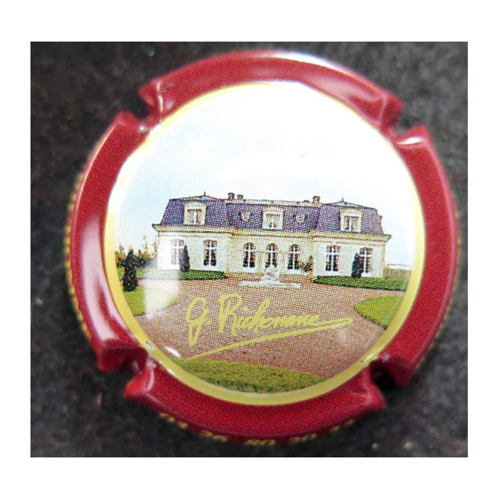 Capsule Muselet de bouteille de champagne RICHOMME G. n° 14d contour Bordeaux
